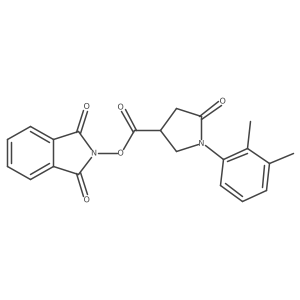 1,3-dioxo-2,3-dihydro-1H-isoindol-2-yl 1-(2,3-dimethylphenyl)-5-oxopyrrolidine-3-carboxylate Structure