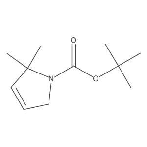 Tert-butyl 5,5-dimethyl-2H-pyrrole-1-carboxylate结构式
