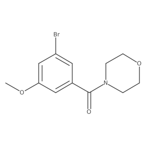 (3-Bromo-5-methoxy-phenyl)-morpholin-4-yl-methanone Structure