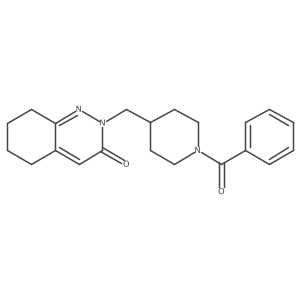 2-[(1-Benzoylpiperidin-4-yl)methyl]-2,3,5,6,7,8-hexahydrocinnolin-3-one结构式