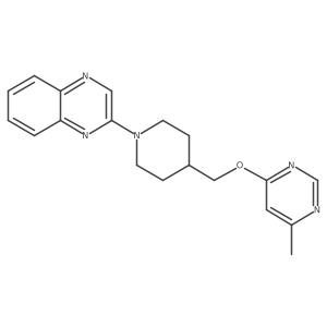 2-(4-(((6-Methylpyrimidin-4-yl)oxy)methyl)piperidin-1-yl)quinoxaline Structure