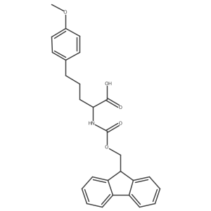 Fmoc-(S)-2-amino-5-(4-methoxyphenyl)pentanoic acid结构式