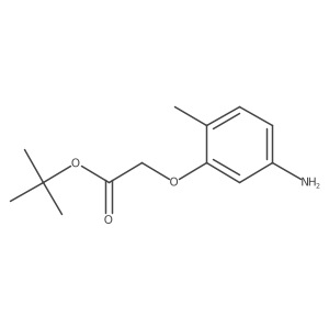 tert-Butyl 2-(5-amino-2-methylphenoxy)acetate结构式