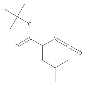 tert-butyl (2R)-2-isocyanato-4-methylpentanoate结构式