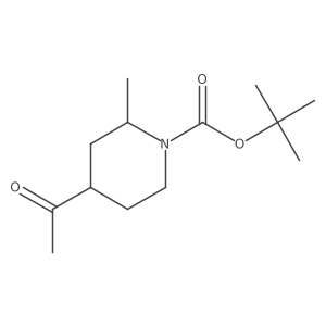 tert-Butyl (2S,4S)-4-acetyl-2-methylpiperidine-1-carboxylate Structure