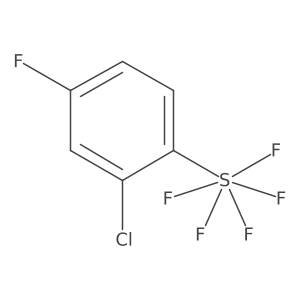 (2-Chloro-4-fluorophenyl)-pentafluoro-lambda6-sulfane结构式