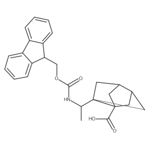 5-[1-({[(9H-fluoren-9-yl)methoxy]carbonyl}amino)ethyl]tricyclo[3.3.0.0,3,7]octane-1-carboxylic acid结构式