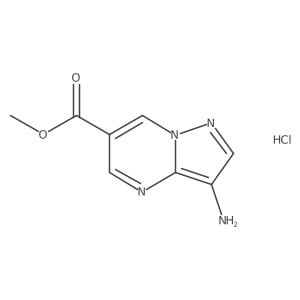 Methyl 3-aminopyrazolo[1,5-a]pyrimidine-6-carboxylate;hydrochloride结构式