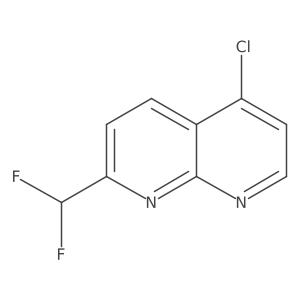 5-Chloro-2-(difluoromethyl)-1,8-naphthyridine Structure