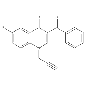 3-Benzoyl-6-fluoro-1-(prop-2-yn-1-yl)-1,4-dihydroquinolin-4-one结构式