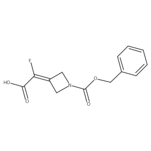 2-{1-[(Benzyloxy)carbonyl]azetidin-3-ylidene}-2-fluoroacetic acid结构式