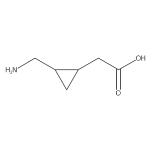 2-((1R,2R)-2-(Aminomethyl)cyclopropyl)acetic acid结构式
