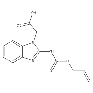 2-(2-{[(prop-2-en-1-yloxy)carbonyl]amino}-1H-1,3-benzodiazol-1-yl)acetic acid Structure