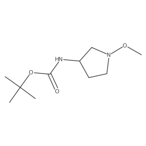 tert-butyl N-(1-methoxypyrrolidin-3-yl)carbamate结构式
