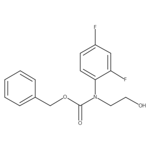 benzyl N-(2,4-difluorophenyl)-N-(2-hydroxyethyl)carbamate Structure