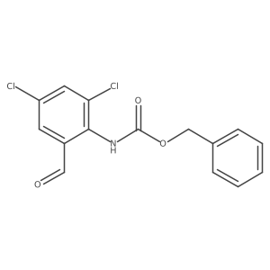 benzyl N-(2,4-dichloro-6-formylphenyl)carbamate结构式