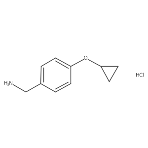 1-(4-Cyclopropoxyphenyl)methanamine hydrochloride Structure