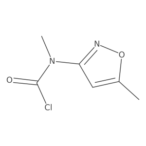 N-methyl-N-(5-methyl-1,2-oxazol-3-yl)carbamoylchloride Structure