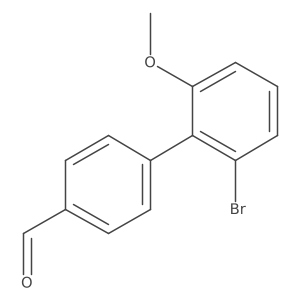 2'-Bromo-6'-methoxy-[1,1'-biphenyl]-4-carbaldehyde结构式