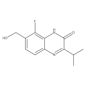 8-Fluoro-7-(hydroxymethyl)-3-isopropylquinoxalin-2(1H)-one结构式