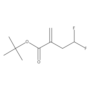 Tert-butyl 4,4-difluoro-2-methylidenebutanoate结构式