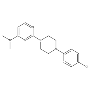 2-[4-(5-chloropyridin-2-yl)piperazin-1-yl]-N,N-dimethylpyrimidin-4-amine Structure