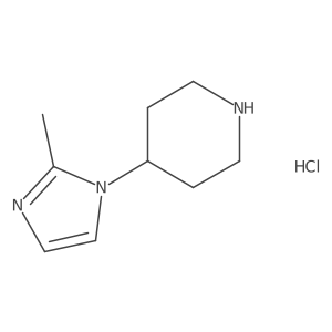 4-(2-Methyl-1H-imidazol-1-yl)piperidine hydrochloride Structure