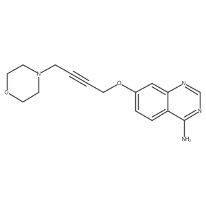 4-Amino-7-(4-morpholinobut-2-yn-1-yloxy)quinazoline结构式