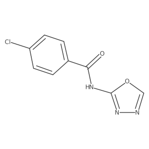 4-Chloro-N-1,3,4-oxadiazol-2-ylbenzamide结构式