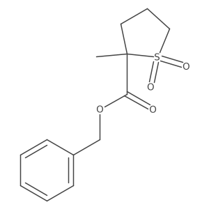 Benzyl 2-methyltetrahydrothiophene-2-carboxylate 1,1-dioxide Structure