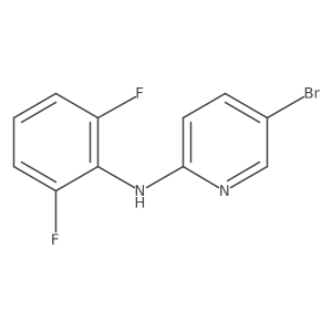 5-bromo-N-(2,6-difluorophenyl)pyridin-2-amine结构式
