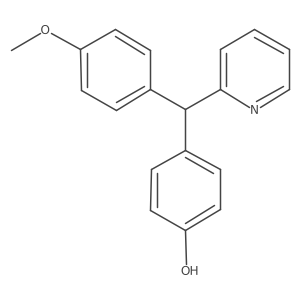 alpha-(p-Methoxyphenyl)-alpha-2-pyridyl-p-cresol结构式