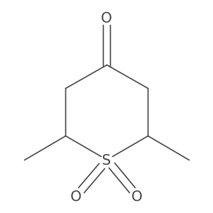 2,6-dimethyltetrahydro-4H-thiopyran-4-one 1,1-dioxide结构式