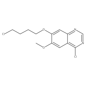4-Chloro-7-(4-chlorobutoxy)-6-methoxyquinazoline结构式