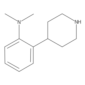 N,N-dimethyl-2-(piperidin-4-yl)aniline Structure