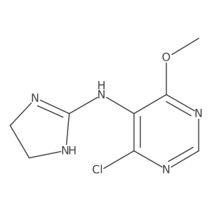 4-Chloro-N-(4,5-dihydro-1H-imidazol-2-yl)-6-methoxy-5-pyrimidinamine结构式