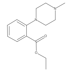 Ethyl 2-(4-methylpiperazin-1-yl)benzoate结构式