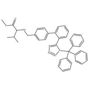 N-[[2'-(1-Triphenylmethyltetrazol-5-yl)biphenyl-4-yl]methyl]valine methyl ester结构式