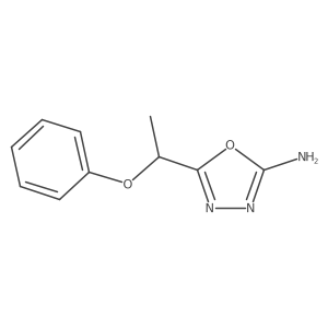 5-(1-Phenoxy)ethyl]-1,3,4-oxadiazol-2-amine Structure