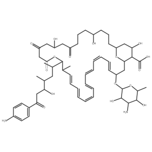 Candicidin D, 9,13-dideoxy-5-hydroxy-, cyclic 15,19-hemiacetal结构式
