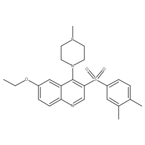 3-((3,4-Dimethylphenyl)sulfonyl)-6-ethoxy-4-(4-methylpiperazin-1-yl)quinoline结构式