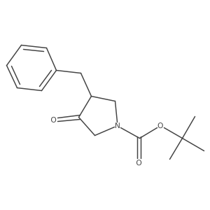 Tert-butyl 3-benzyl-4-oxopyrrolidine-1-carboxylate Structure