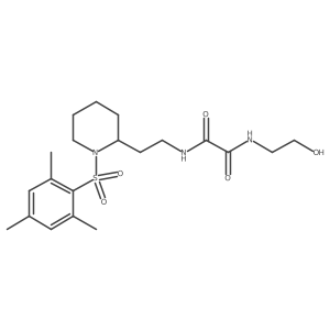 N1-(2-hydroxyethyl)-N2-(2-(1-(mesitylsulfonyl)piperidin-2-yl)ethyl)oxalamide Structure