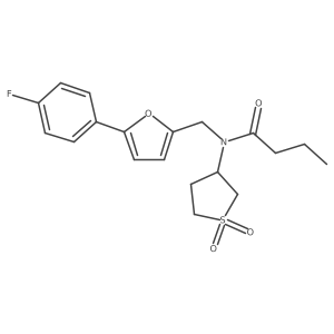 N-(1,1-dioxidotetrahydrothiophen-3-yl)-N-{[5-(4-fluorophenyl)furan-2-yl]methyl}butanamide Structure