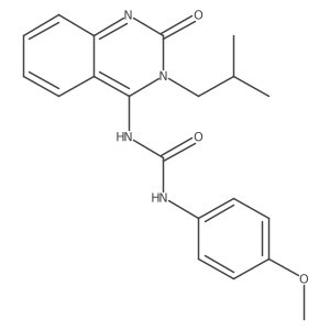 (E)-1-(3-isobutyl-2-oxo-2,3-dihydroquinazolin-4(1H)-ylidene)-3-(4-methoxyphenyl)urea Structure