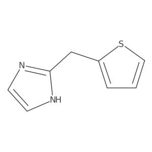 2-(thiophen-2-ylmethyl)-1H-imidazole结构式