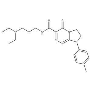 N-(3-(diethylamino)propyl)-4-oxo-8-(p-tolyl)-4,6,7,8-tetrahydroimidazo[2,1-c][1,2,4]triazine-3-carboxamide Structure