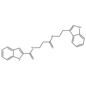 N-(3-{[2-(1H-indol-3-yl)ethyl]amino}-3-oxopropyl)-1H-indole-2-carboxamide结构式