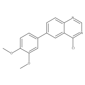 4-Chloro-6-(3,4-dimethoxy-phenyl)-quinazoline Structure