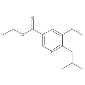 5-Ethyl-6-isobutyl-nicotinic acid ethyl ester Structure